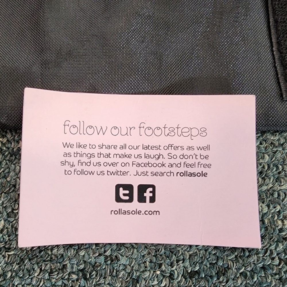 Rollasole Ballet Flats With Travel Bag Black Size 9.5 - Picture 4 of 7